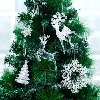 Crăciun Pandantive Xmas Copac Elan Ornamente Acasă Agățat Decor Petrecere de Crăciun Copiii de Anul Nou Cadou arbol de navidad
