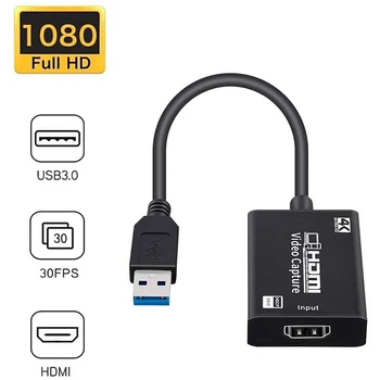 HFES Card de Captura Video HDMI Cu USB 3.0 Full HD 1080P, 4K Hdmi placa de Captura de Streaming Live Și Înregistrare