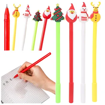 Crăciun Rollerball Pen Gel Ink Pen Pom de Crăciun om de Zăpadă Cerb Pix Pentru Birou Școală 2ML pix frumos cadou stilou școală