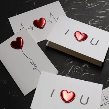 1 BUC Carduri Cadou de Ziua Îndrăgostiților Dragoste de carte Poștală, Invitație la Nuntă Felicitări de Aniversare pentru Ei Ziua Îndrăgostiților Card Cadou