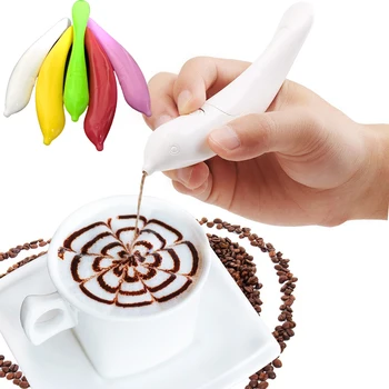 Creative Electrice Latte Art Pen pentru Tort de Cafea Spice Pen Decorare Tort Pen Cafea Sculptură Stilou produse de Patiserie de Copt Instrumente