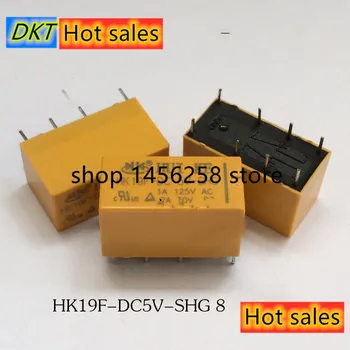 50 teile/los Semnal relais HK19F-DC5V-SHG HK19F-DC12V-SHG HK19F-DC24V-SHG 3 v 5 v 6 v 1A 125AVC 30VDC 8PINI
