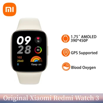 Original Xiaomi Redmi Ceas 3 Ceas Inteligent 60Hz Sânge cu Oxigen de 12 Zile de viață a Bateriei Monitor de Ritm Cardiac GPS miband Ceas Inteligent