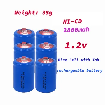 2 buc Baterii Reincarcabile Ni-Cd 1.2 V 2800mAh SubC cu Lipire File pentru Lanterna Power Tools Înlocuirea Bateriei
