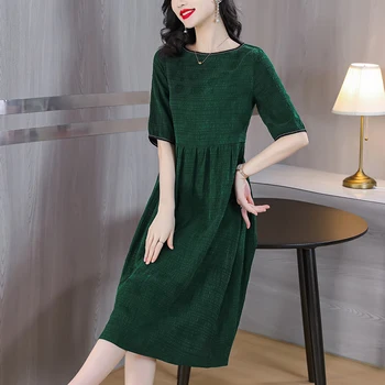 2023 rochie de Mătase Feminitate retro parfumate tifon mătase de dud fusta de vârstă mijlocie vara noi modele
