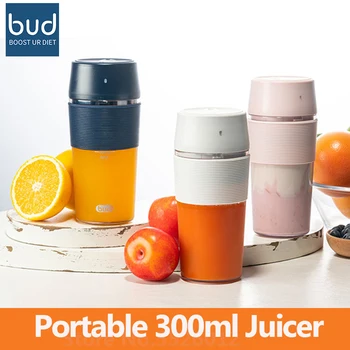 Bud Electric Portabil Storcator 300ML de Fructe și Legume de Cana de Suc de Sănătate Pentru Călătorie Acasă Mini Blender
