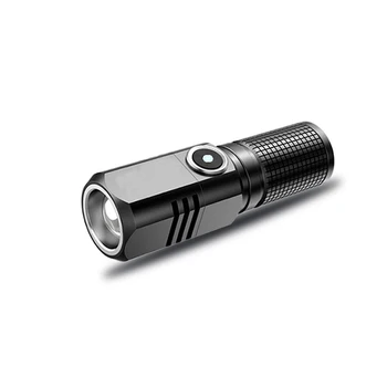 FIERBINTE USB Reîncărcabilă Lanterna Compact Luminozitate Reglabilă Viata Lunga a Bateriei lumina Reflectoarelor pentru situații de Urgență și Utilizarea în aer liber
