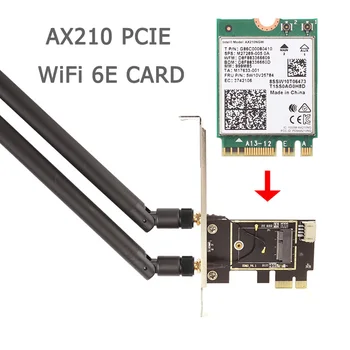 5374Mbps Wifi 6E pentru Intel AX210 Pcie Wireless Adaptor Bluetooth 5.3 ax210ngw M. 2 Wi-Fi placa de Retea Windows 10 11 Pentru PC