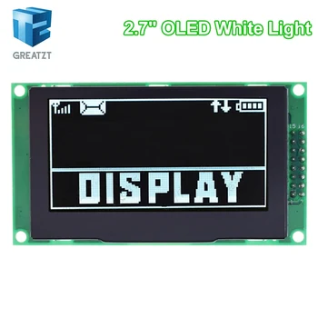 GREATZT 2.7 Inch OLED Modul de Afișare Rezoluție 128*64P SSD1322 16Pin SPI PM Material SPI 16 Nivele De Gri Pentru Arduino