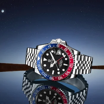 PAGANI DESIGN de Brand de Top pentru Bărbați Ceasuri de mana Mecanice Luxurys Bezel Ceramica GMT Ceasuri Automatic 100m rezistent la apă Ceas pentru Bărbați