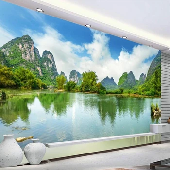 Tapet personalizat 3d picturi murale Guilin Peisaj Pictura papel de parede Camera de zi Dormitor Hotel TV de Fundal de hârtie de Perete обои 3d
