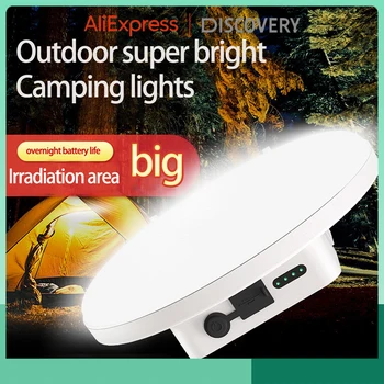 Portabil de Mare Putere LED Reîncărcabilă Magnet Lanterna Felinar Camping Pescuit Lumina de Lucru în aer liber Reparații de Iluminat cu Led-uri