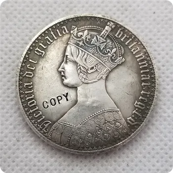 Regatul unit 1 Coroana - Victoria MONEDĂ COPIA monede comemorative-replica monede medalie de monede de colecție