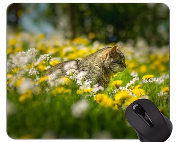 Mouse Pad cu Marginea Cusute,pisica de Companie papadie Acasă Calculator de Birou Accesorii Mousepad