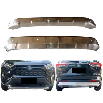 De protecție față și Spate Garda Plăcile se Potrivesc pentru Toyota RAV4 2019-2022 RAV4 din Oțel Inoxidabil Bara Paznici și Bara de protecție Ornamente