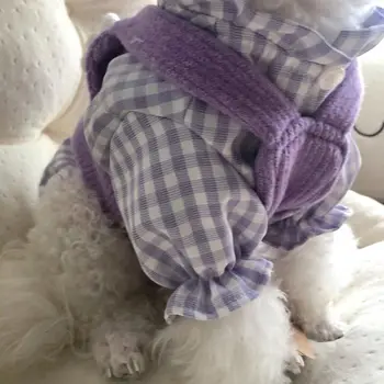 Violet, Tricouri Carouri Îmbrăcăminte pentru animale de Companie Pisica Câine Haine Costum de Mici Vesta Tricotate moda de Primăvară Drăguț Toamna Kaki Fata Yorkshire