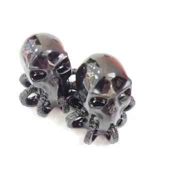 Atât De Cool ! Sculptate manual Naturale Obsidian Caracatiță Mici de Vindecare cu Cristale de Cuarț Caracatiță Craniu de Vânzare