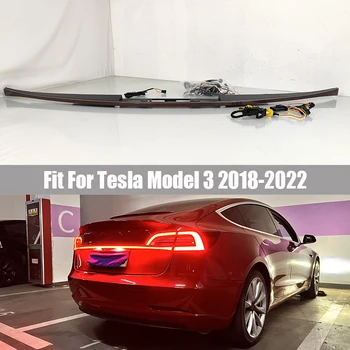 Prin Coada de Lumină Potrivit pentru Tesla Model 3 2018-2022 pentru Modelul Y 2020-2022 Pilot de Lumină Lumina de Frână Lumină de Avertizare