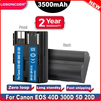 3500mAh BP-511, BP-511A, BP 511A pentru aparat de Fotografiat Baterie BP511 Pentru Canon EOS 40D 300D 5D 10D 20D 30D 40D 50D G6 G5 G3 G2 G1 L10 MV300i