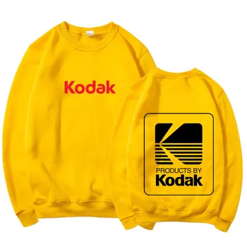 O-Neck Hoodie Tricoul Kodak Model Imprimat Fleece Bărbați Femei Pulover Casual Unisex Sport De Moda Hoody De Sex Masculin Sudaderas