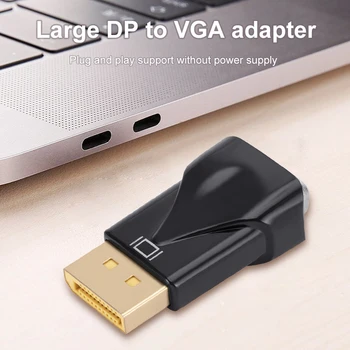 DP La VGA Adaptor DisplayPort La VGA Plug and Play Puterea Necesara S-Cablu de sex Masculin La Feminin Converter Pentru Laptop, TV Monitor