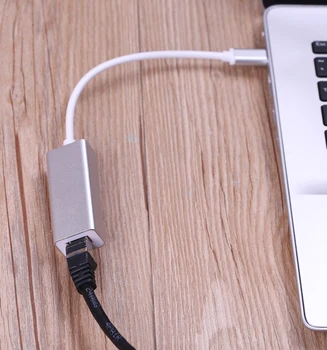 Tip C Ethernet Adaptor USB 2.0 to RJ45 Lan Card de Rețea Rețea cu Fir de Plumb Converter pentru Macbook ThinkPad Notebook Laptop Dell
