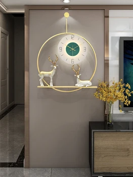 Creatoare De Moda Ceas De Perete Stil Chinezesc Dormitor Simplu Arta Tăcut Lux Ceas De Perete Camera De Zi Reloj De Pared Decor Acasă 50