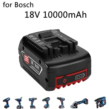Pentru Bosch 18V 10000mAh baterie Reîncărcabilă Instrumente de Putere Baterie cu LED baterie Li-ion de Înlocuire BAT609, BAT609G, BAT618, BAT618G, BAT614