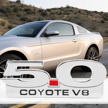 5.0 Coyote V8 Emblema 11-14 Ford Mustang F150 F250 F350 Laterale Cromate Corp de Fender Embleme Decal Autocolant Insigna Plăcuța de identificare