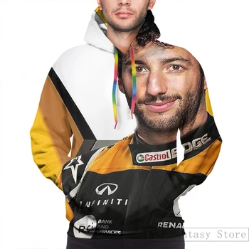 Mens Hoodies Tricou pentru femei amuzant Renault Daniel Ricciardo print Casual hoodie Streatwear