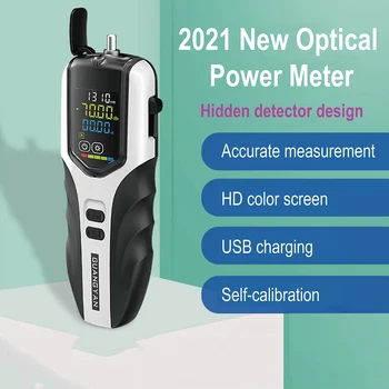 G7 portabile metru de putere optică Mini Reîncărcabilă Fibra Optica Tester ecran LCD de sprijin (mW) și (dBm) display RJ45 testare