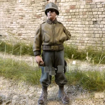 Diecast Scara 1/35 Rășină Soldat Model de Kit de Istorie Mini Militar Soldat American Preot Diorama Neasamblate Nevopsite Jucării DIY