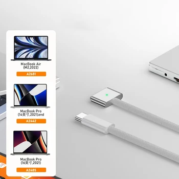 Mai nou 2M Apple Notebook-Cablu de Încărcare Typec Să Macboo Cablu de Conversie de Tip C de sex Feminin Pentru a Magsf3 140W Împletitură Cablu de Alimentare
