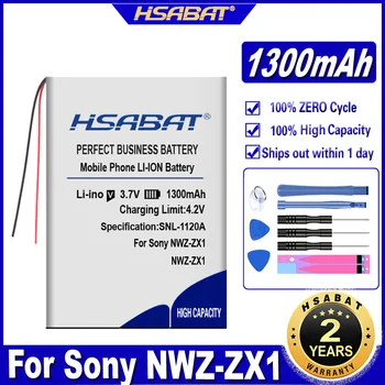 HSABAT NWZ-ZX1 1300mAh Baterie pentru Sony NWZ-ZX1, Walkman-ul NWZ-ZX1 Baterii