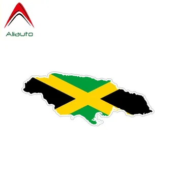 Aliauto Personalitate Autocolant Auto Jamaica Flag Harta Vinil Decal Acoperire Zgârieturi pentru Suzuki Swift Tiguan Infiniti Kia Rio ,15 cm*5 cm