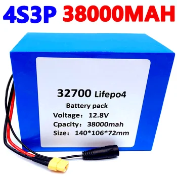 32700 Lifepo4 Batterij 4S3P 12.8 V 38Ah 4S 40A 100A Evenwichtige Bms Voor Elektrische Boot Ro Ononderbroken alimentare 12V