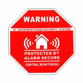 Safurance 1buc Acasa Casa de Alarmă de Securitate Autocolante / Stickere Semne pentru Uși și Ferestre de Avertizare Safety10cm*10cm