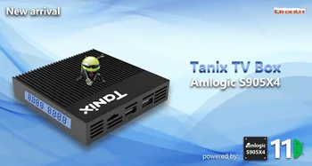 TANIX X4 amlogic S905X4 TV BOX android os 11 2,4/5ghz-dual wifi bT 100M LAN 4K smart 4gb ram 32gb 64gb