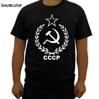 Moda URSS CCCP Tricou Barbati Comunist Sovietic rus de Armata Roșie a lui Stalin Print Short Sleeve Shirt Îmbrăcăminte de Brand Topuri tricou