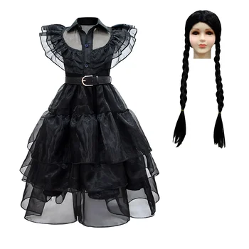 Copii Scoala De Fete Uniforme Rochie De Halloween Cosplay Costum Negru, Rochie Dans