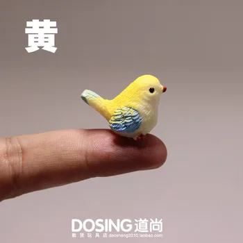 Simulare Animal Mini microlandschaft Păsări Sparrow Rășină Handmade, Figurine Model Auto Accesorii Decor Jucărie Cifre