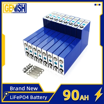 Clasa 3.2 V Lifepo4 90Ah Baterie Litiu Fosfat de Fier Reîncărcabilă DIY Batteri Ciclu Profund de Celule Pentru 12V 24V 48V Stivuitor Solare