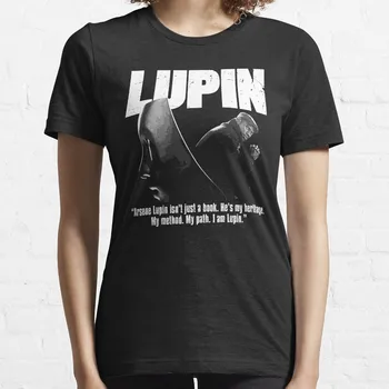 Lupin alb și Negru, Prezintă și Citat de T-Shirt, bluze camasi pentru femei vrac se potrivi grafic t shirt
