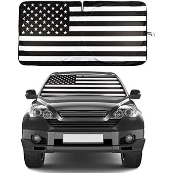Rău Parbriz Auto Nuante pentru Fereastra din Față, cu Steagul American pe Volan Parasolar pentru cele Mai Sedan/Suv-uri/Camioane Auto Inte