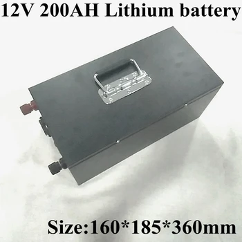 12V 200Ah Litiu Li-Ion Acumulator Built-in BMS pentru Sistem Solar electrică/Barca/Sistem de Stocare a energiei/RV/Panou solar+taxa