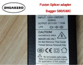 transport gratuit AB127 Bagger S60/S80C Fibră Optică FTTH Fusion Splicer mașină de alimentare adaptor încărcător